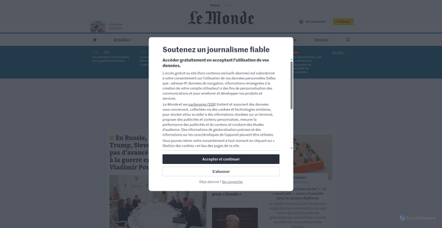 Security scan screenshot of https://autoroutes-sanefclients.com/as.php