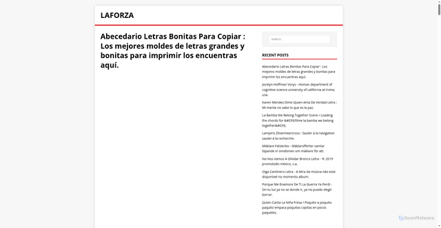 Security scan screenshot of https://yejozary.pages.dev/post/abecedario-letras-bonitas-para-copiar/