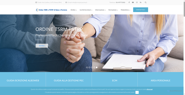 Security scan screenshot of https://www.tsrmpstrproma.it/
