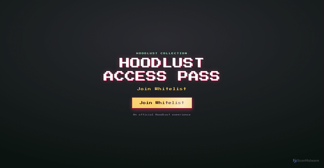 Security scan screenshot of https://hoodlust.xyz/