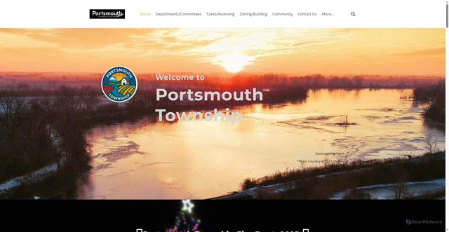 Security scan screenshot of https://www.portsmouthtownshipmi.gov/