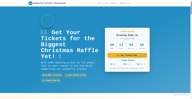 Security scan screenshot of https://summercoveparentsassociation.ie/