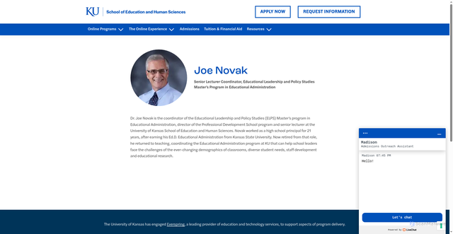Security scan screenshot of https://educationonline.ku.edu/online-student-experience/faculty/joe-novak