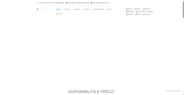 Security scan screenshot of https://hdgallipoli.it