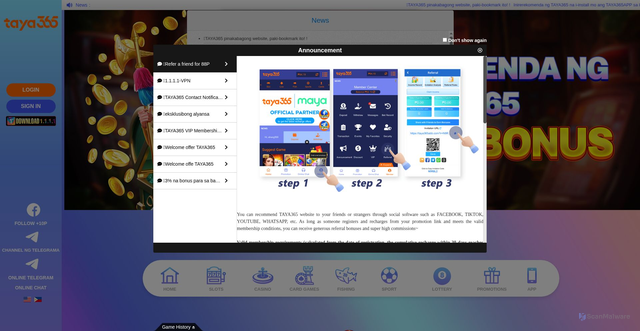 Security scan screenshot of https://ta387.com