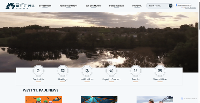 Security scan screenshot of https://wspmn.gov/