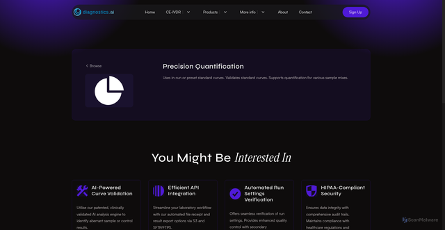 Security scan screenshot of https://dxai-test.pages.dev/integration/precision-quantification/