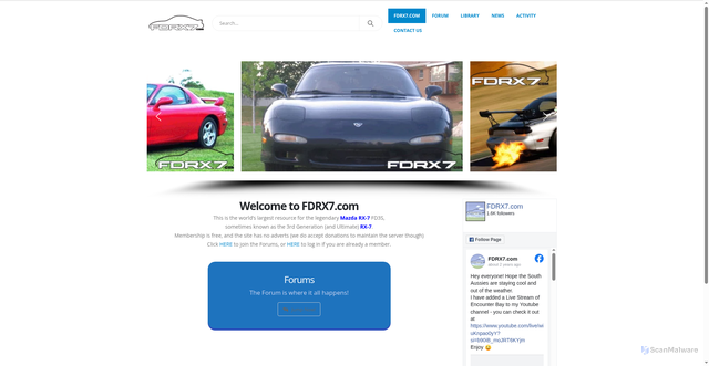 Security scan screenshot of https://www.fdrx7.com