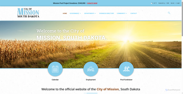 Security scan screenshot of https://missionsd.gov/