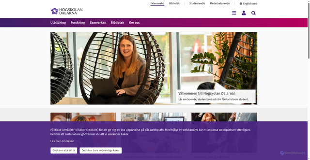 Security scan screenshot of https://www.du.se/