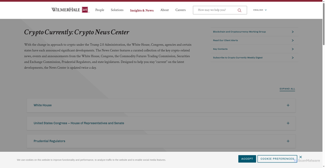 Security scan screenshot of https://www.wilmerhale.com/en/insights/topic-centers/crypto-currently-news-center