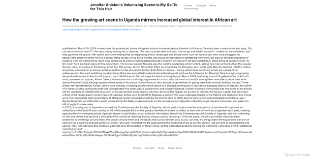 Security scan screenshot of https://altairaquahugo-67wm57d2dn.edgeone.app/16133-how-the-growing-art-scene-in-uganda-mirrors-increased-global-interest-in-african-art.html