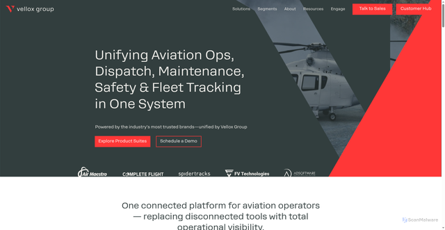 Security scan screenshot of https://completeflight.com