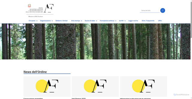 Security scan screenshot of https://ordinebergamo.conaf.it/