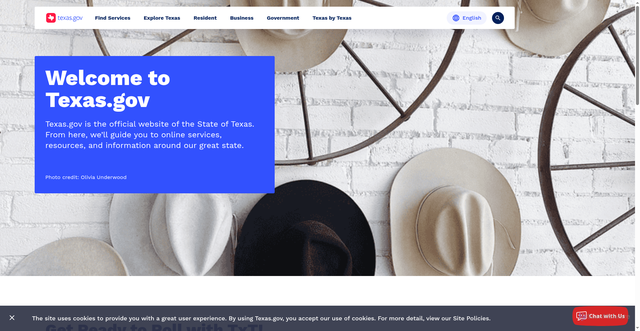 Security scan screenshot of https://www.texas.gov/