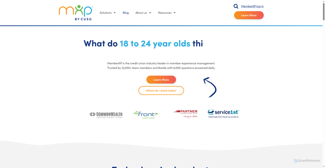 Security scan screenshot of https://memberxp.com