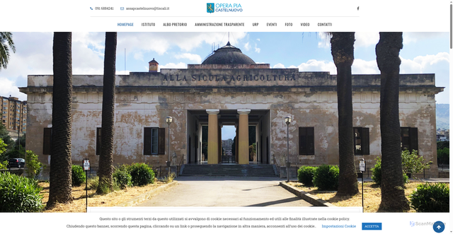 Security scan screenshot of https://www.operapiacastelnuovo.it/