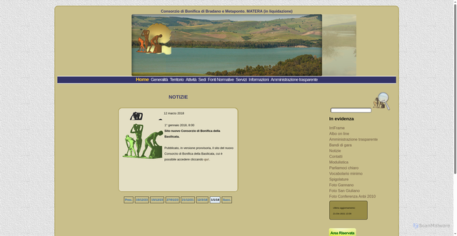 Security scan screenshot of https://www.bradanometaponto.it