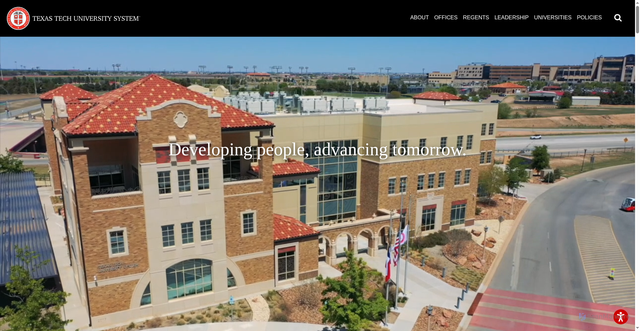 Security scan screenshot of https://www.texastech.edu/