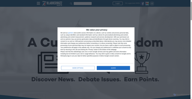 Security scan screenshot of https://blabber.buzz