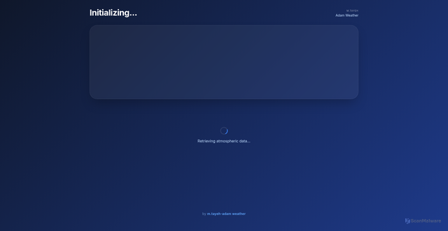 Security scan screenshot of https://adam-weather-217818gcoo.edgeone.app/