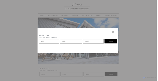 Security scan screenshot of https://persiennochmarkis.se