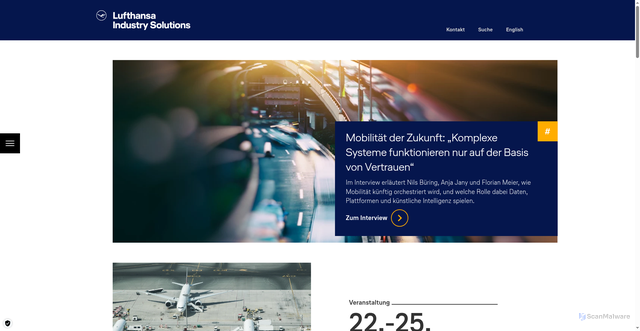 Security scan screenshot of https://lufthansa-industry-solutions.com