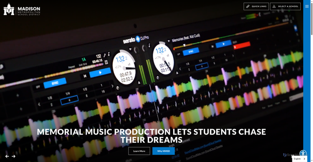 Security scan screenshot of https://www.madison.k12.wi.us/