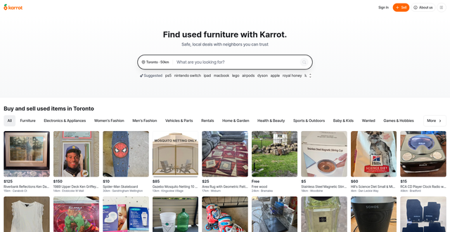 Security scan screenshot of https://ca.karrotmarket.com