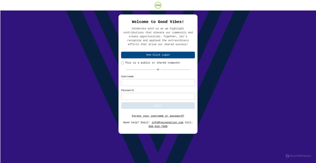 Security scan screenshot of https://vibe.recognation.com