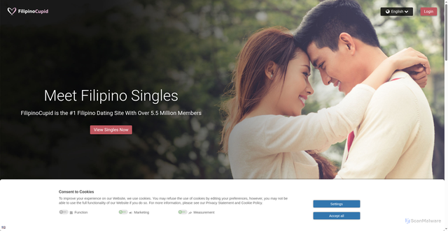 Security scan screenshot of https://filipinocupid.com