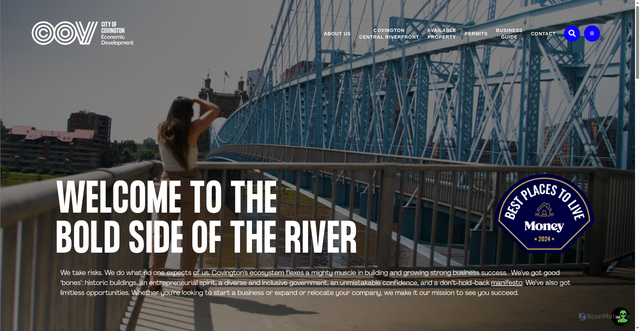 Security scan screenshot of https://thecovky.gov/