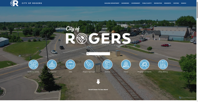 Security scan screenshot of https://www.rogersmn.gov/