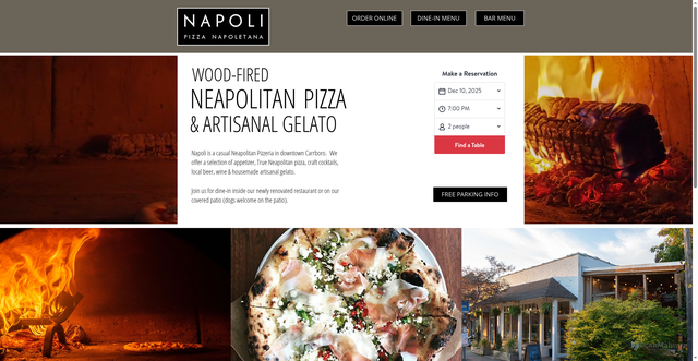 Security scan screenshot of https://www.napolicarrboro.com/