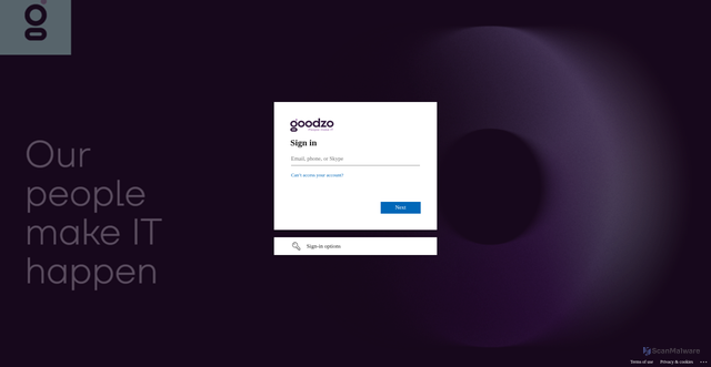 Security scan screenshot of https://admin.verify.goodzo.nl/