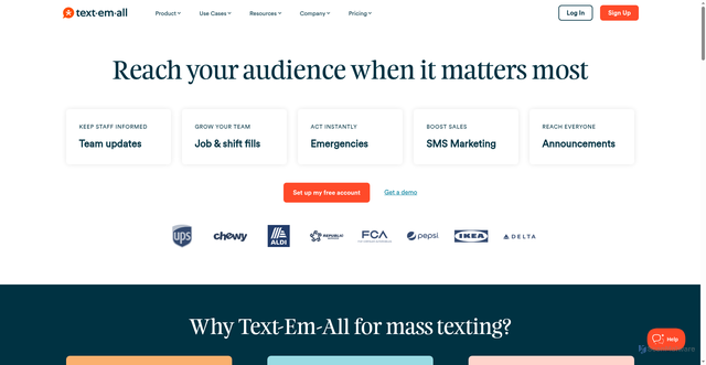 Security scan screenshot of https://call-em-all.com