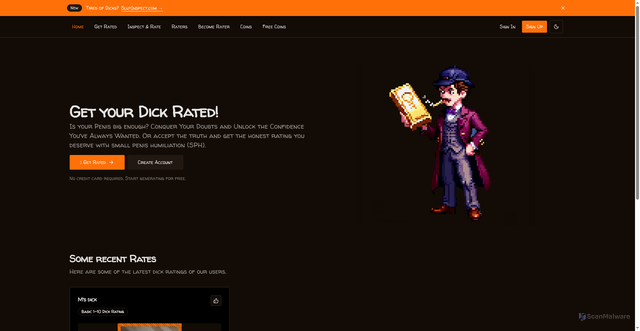 Security scan screenshot of https://dick-prod.pages.dev/