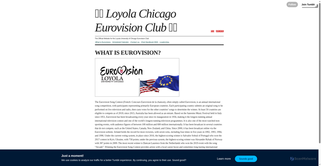 Security scan screenshot of https://luceurovision.tumblr.com/whatiseurovision