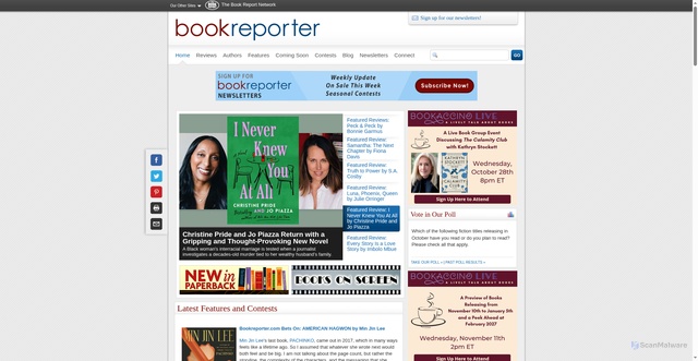 Security scan screenshot of https://bookreporter.com
