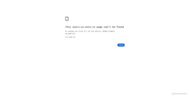 Security scan screenshot of https://vuori-us.attn.tv