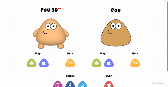 Security scan screenshot of https://pou.me