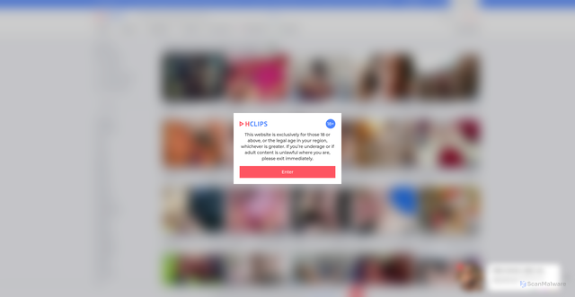 Security scan screenshot of https://hclips.com