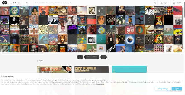 Security scan screenshot of https://recordsale.de