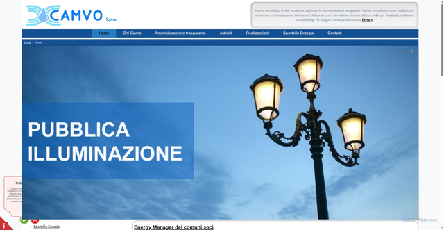 Security scan screenshot of https://www.camvo.it/