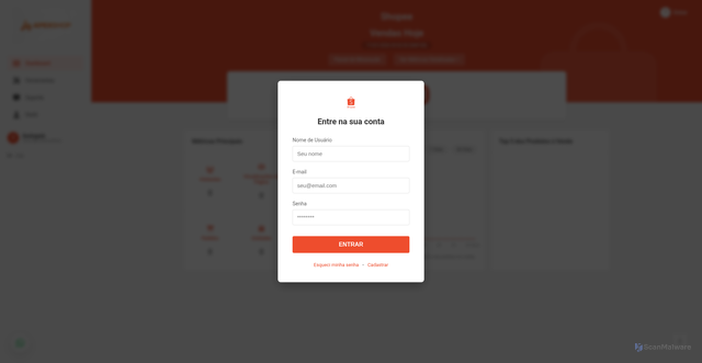 Security scan screenshot of https://app-apexshop.vercel.app/