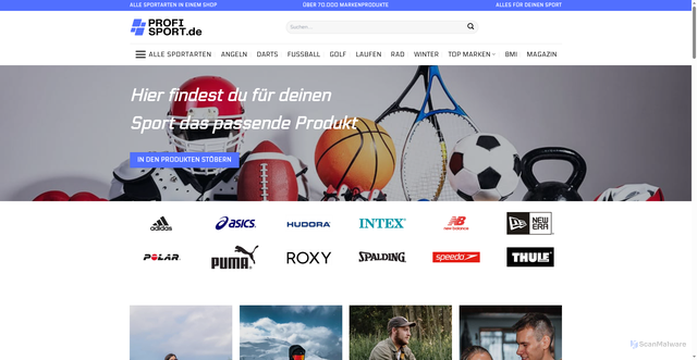 Security scan screenshot of https://profi-sport.de
