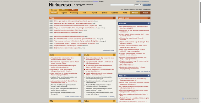 Security scan screenshot of https://rd.hirkereso.hu