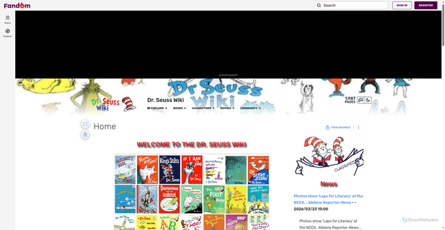 Security scan screenshot of https://seuss.fandom.com