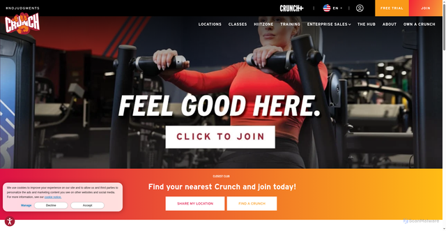 Security scan screenshot of https://www.crunch.com/