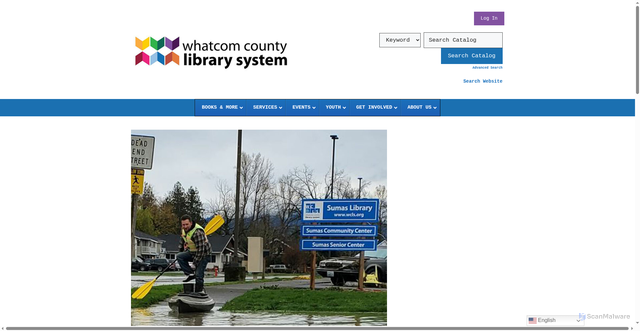 Security scan screenshot of https://www.wcls.org/ep-14-flood-in-sumas/